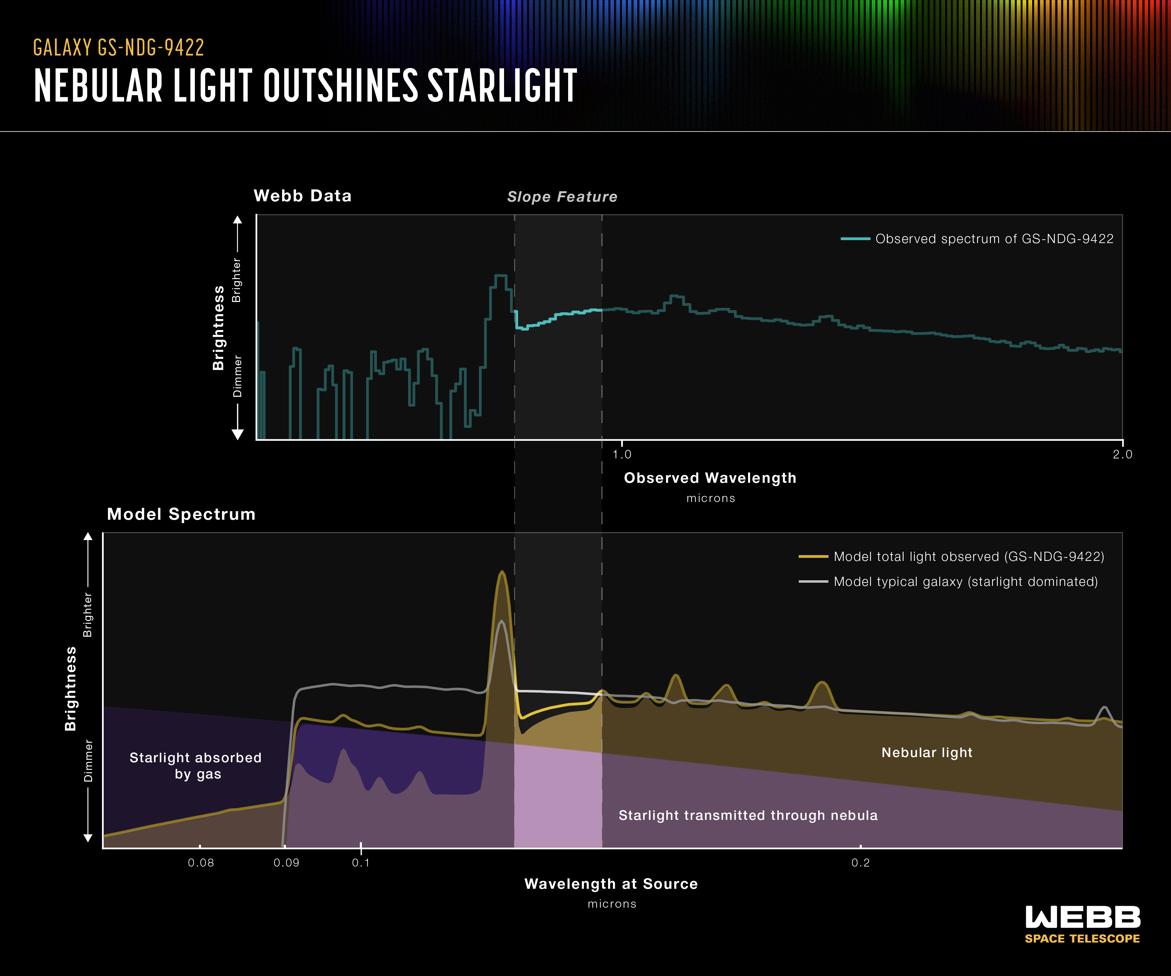 Webb discovers 'weird' galaxy with gas outshining its stars | The